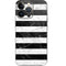 Black and White Striped Marble iPhone 14 Pro Skin